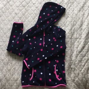 Navy stars fleece jacket